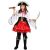 Set La Pirata dei Caraibi Bambina Carnevale-Halloween Taglia S 5/6 anni di Roccobimbo