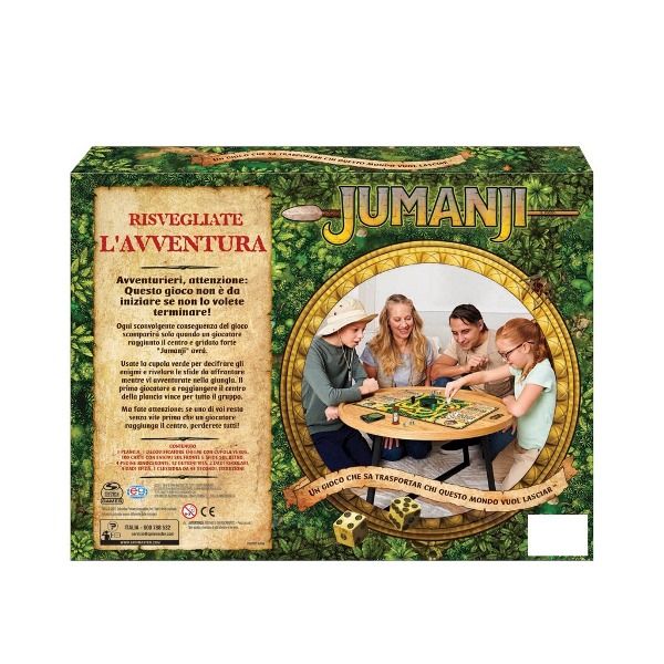 Jumanji Brettspiel Von Spin Master – Holzversion, Klassisches Abenteuerspiel Basierend Auf Dem Film